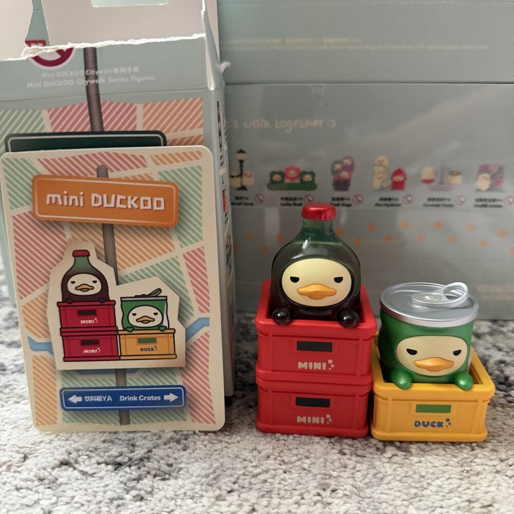POP MART mini DUCKOO Citywalk Series Figures - Drink Crates